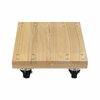 Vestil Tan Hardwood Dolly-Solid Deck 900 lb Capacity Non-Marking 16 x 24 HDOS-1624-9-NM